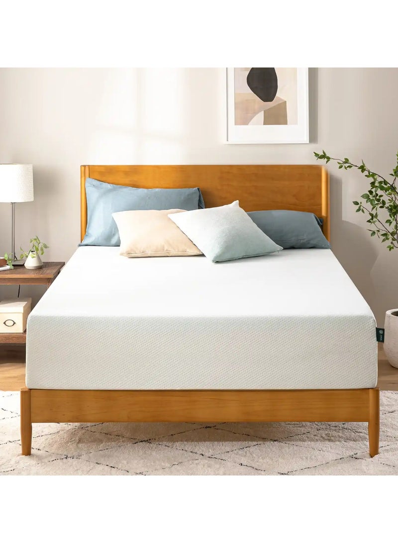 Zinus 30cm Green Tea Memory Foam Mattress | Queen Size | Medium-Firm Support | Fiberglass-Free | Zoned Pressure Relief | OEKO-TEX®| CertiPUR-US® Certified | Mattress in a Box | 160W×200L×30H CM - Image 1